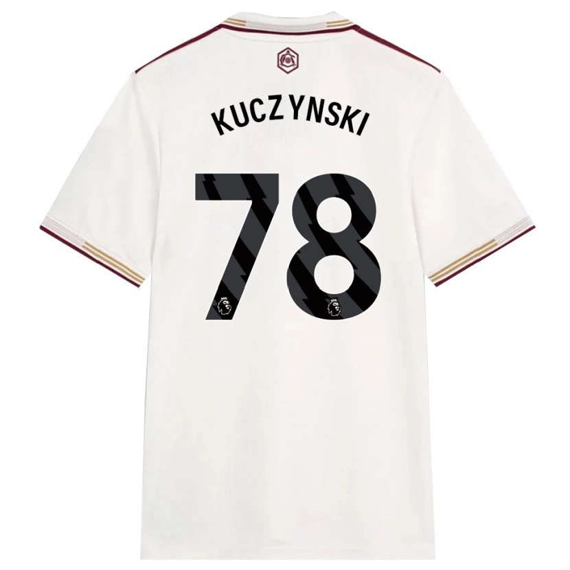 Danxen Mulher Camisola Max Kuczynski #78 Branco Sujo Borgonha Terceiro 2025/26 Camisa