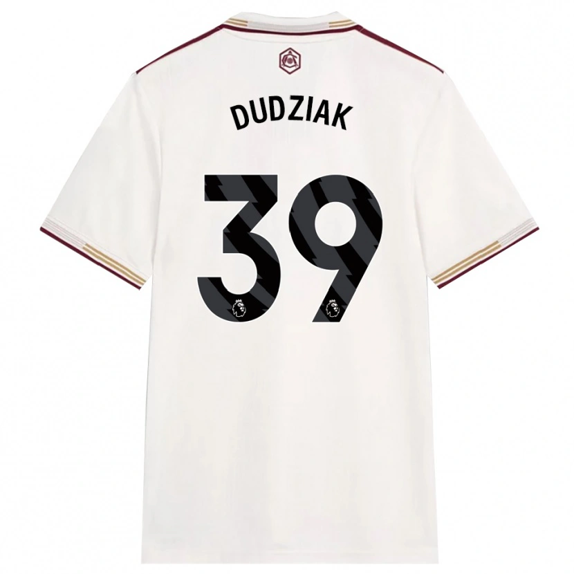 Danxen Mulher Camisola Harrison Dudziak #39 Branco Sujo Borgonha Terceiro 2025/26 Camisa
