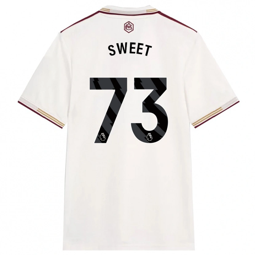 Danxen Mulher Camisola James Sweet #73 Branco Sujo Borgonha Terceiro 2025/26 Camisa