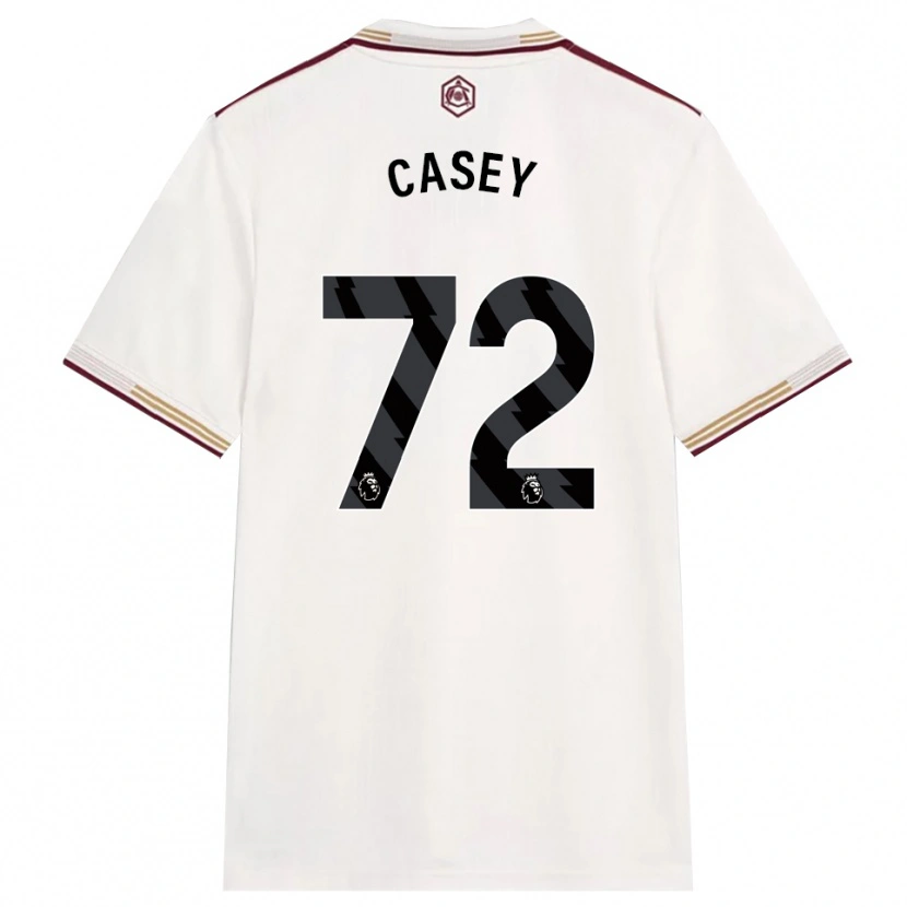 Danxen Mulher Camisola Dan Casey #72 Branco Sujo Borgonha Terceiro 2025/26 Camisa