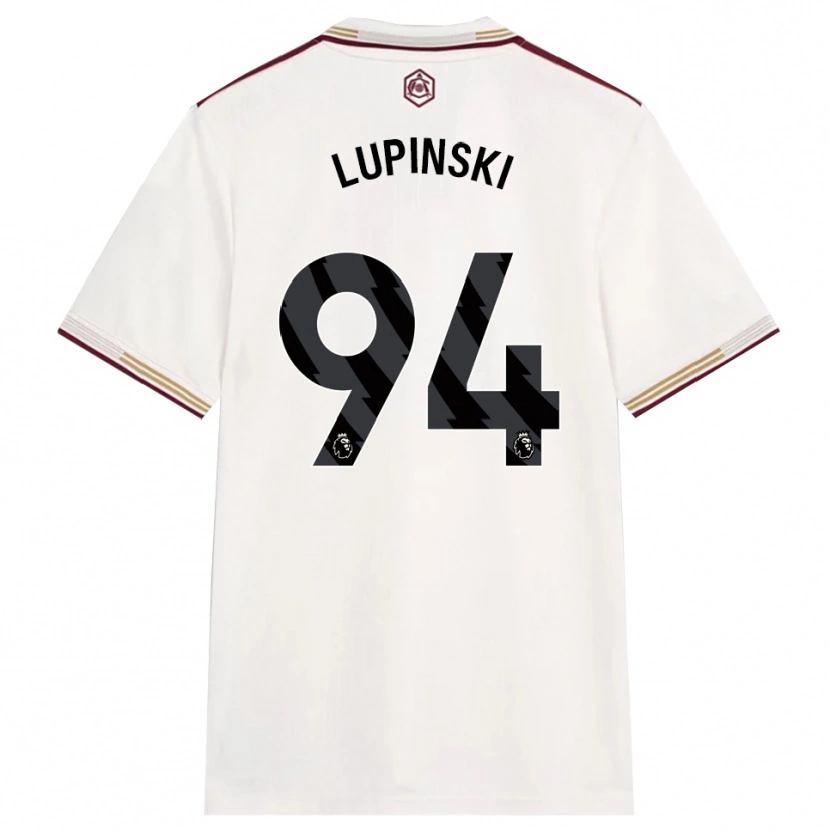 Danxen Mulher Camisola Remi Lupinski #94 Branco Sujo Borgonha Terceiro 2025/26 Camisa