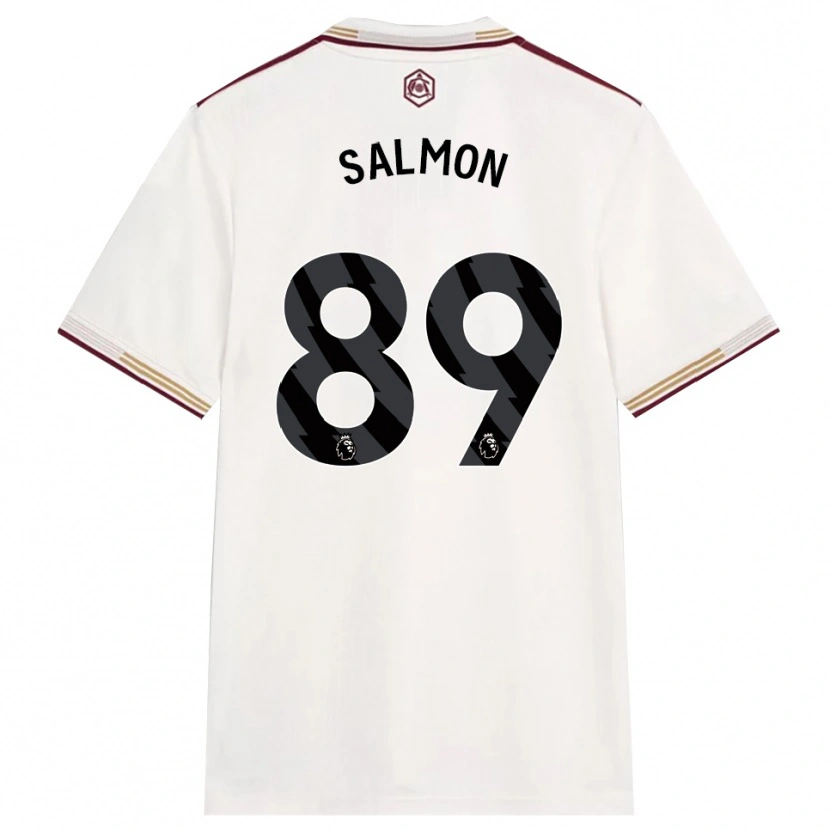 Danxen Mulher Camisola Marli Salmon #89 Branco Sujo Borgonha Terceiro 2025/26 Camisa