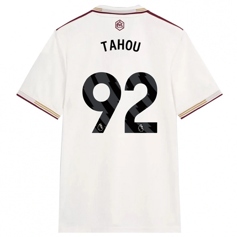 Danxen Mulher Camisola Joshua Tahou #92 Branco Sujo Borgonha Terceiro 2025/26 Camisa