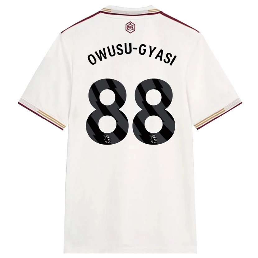 Danxen Mulher Camisola Abraham Owusu-Gyasi #88 Branco Sujo Borgonha Terceiro 2025/26 Camisa