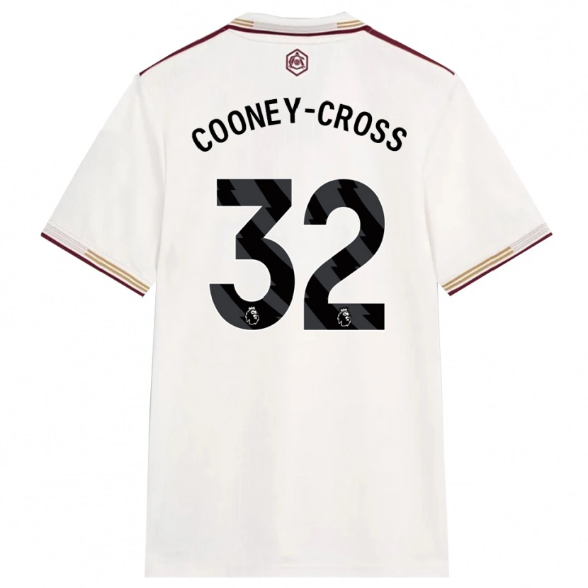 Danxen Mulher Camisola Kyra Cooney-Cross #32 Branco Sujo Borgonha Terceiro 2025/26 Camisa