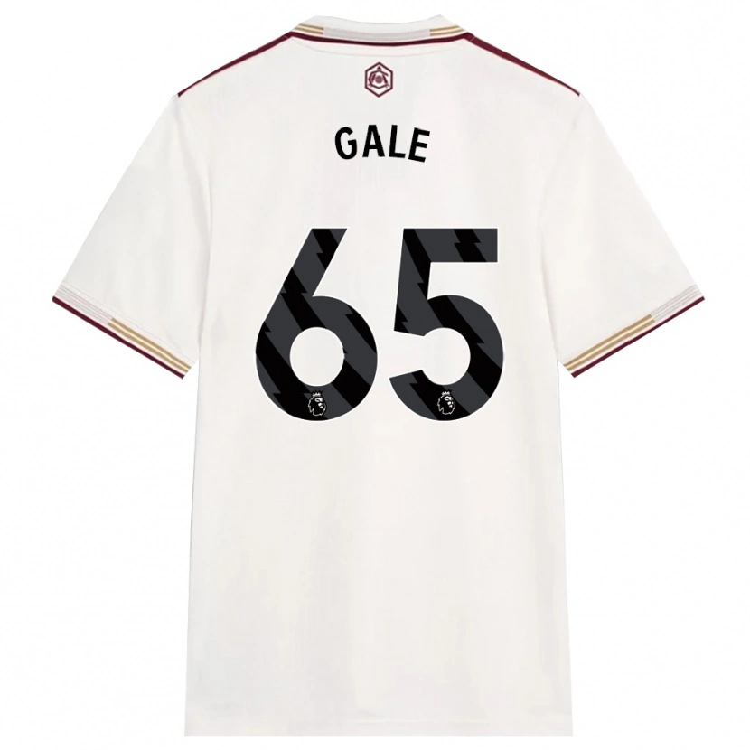 Danxen Mulher Camisola Jessie Gale #65 Branco Sujo Borgonha Terceiro 2025/26 Camisa