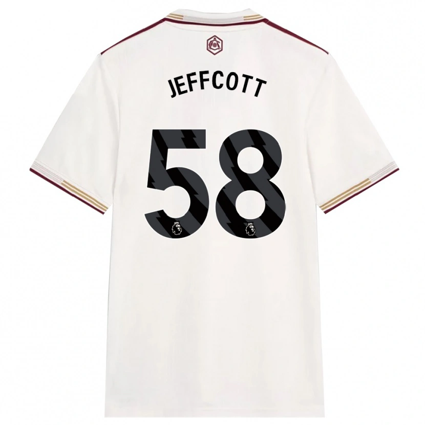 Danxen Mulher Camisola Henry Jeffcott #58 Branco Sujo Borgonha Terceiro 2025/26 Camisa