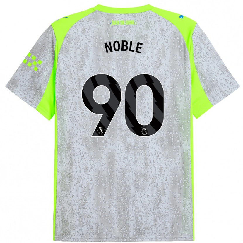 Danxen Mulher Camisola Kian Noble #90 Cinza Amarelo Terceiro 2025/26 Camisa