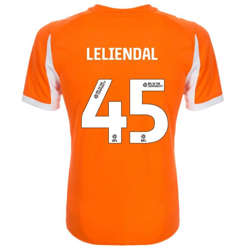 Danxen Criança Camisola Ky-Mani Leliendal #45 Laranja Branco Principal 2025/26 Camisa