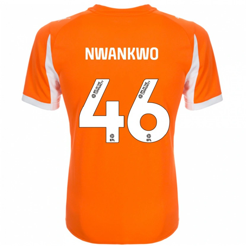Danxen Criança Camisola Oluchukwu Nwankwo #46 Laranja Branco Principal 2025/26 Camisa