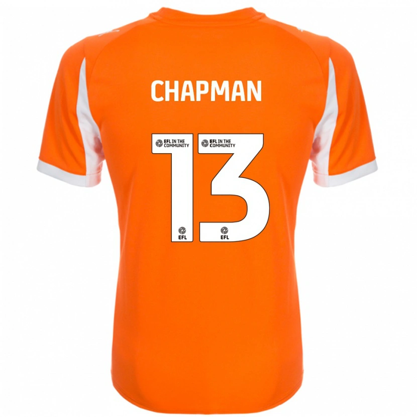 Danxen Criança Camisola Mackenzie Chapman #13 Laranja Branco Principal 2025/26 Camisa