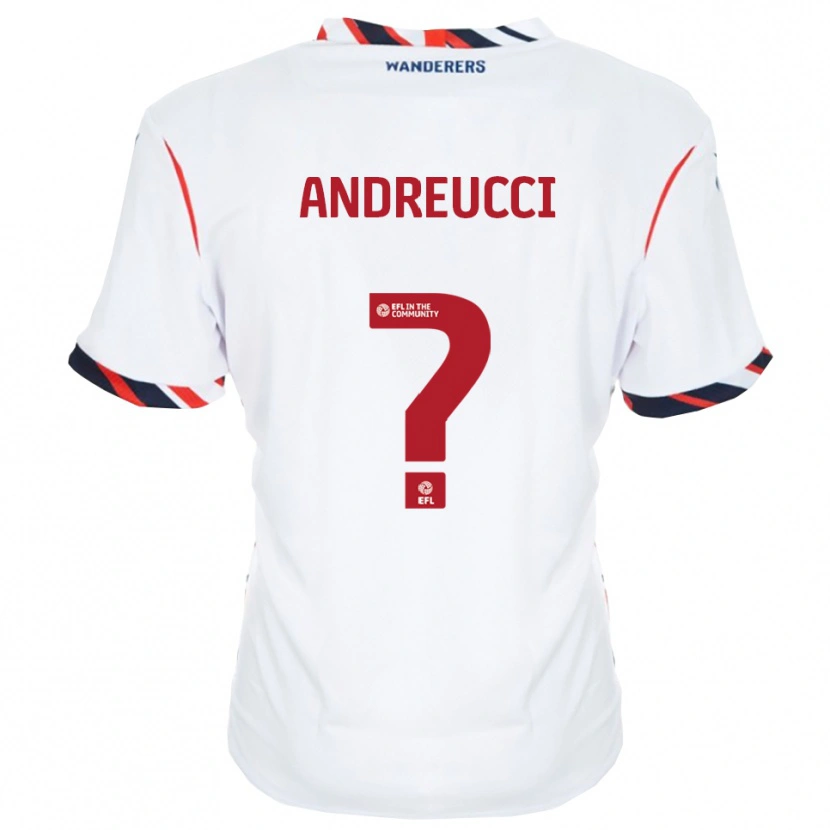 Danxen Criança Camisola Ben Andreucci #0 Branco Vermelho Principal 2025/26 Camisa