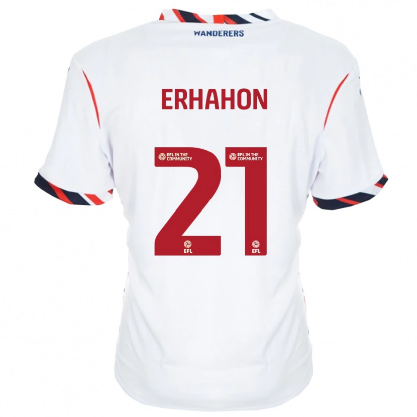 Danxen Criança Camisola Ethan Erhahon #21 Branco Vermelho Principal 2025/26 Camisa