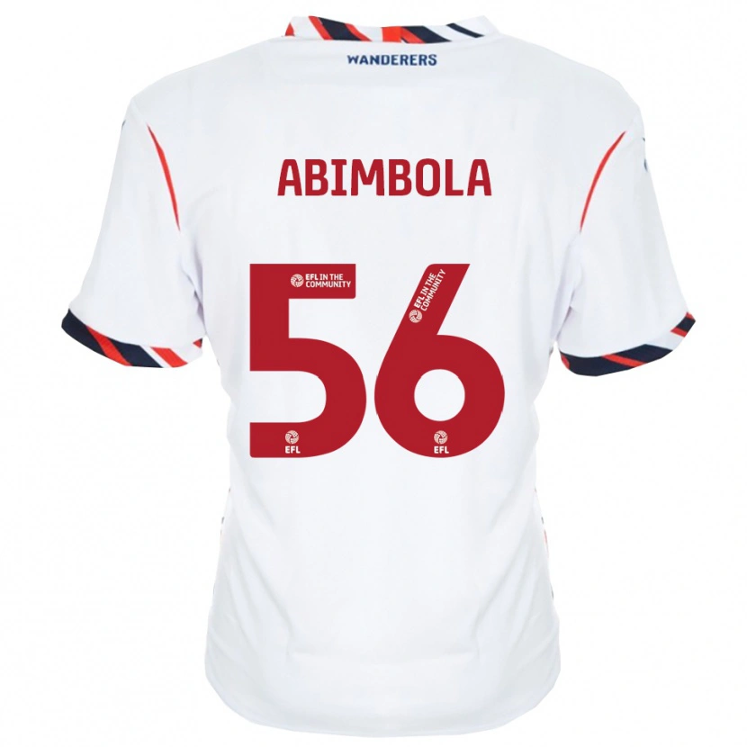 Danxen Criança Camisola David Abimbola #56 Branco Vermelho Principal 2025/26 Camisa