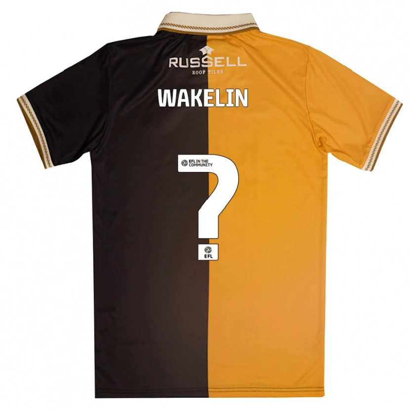 Danxen Criança Camisola Ronny Wakelin #0 Amarelo Preto Principal 2025/26 Camisa
