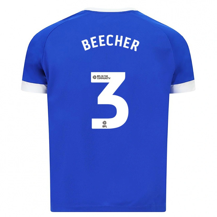 Danxen Criança Camisola Josh Beecher #3 Azul Branco Principal 2025/26 Camisa