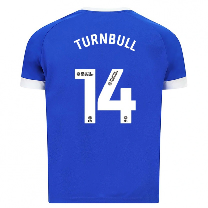 Danxen Criança Camisola David Turnbull #14 Azul Branco Principal 2025/26 Camisa