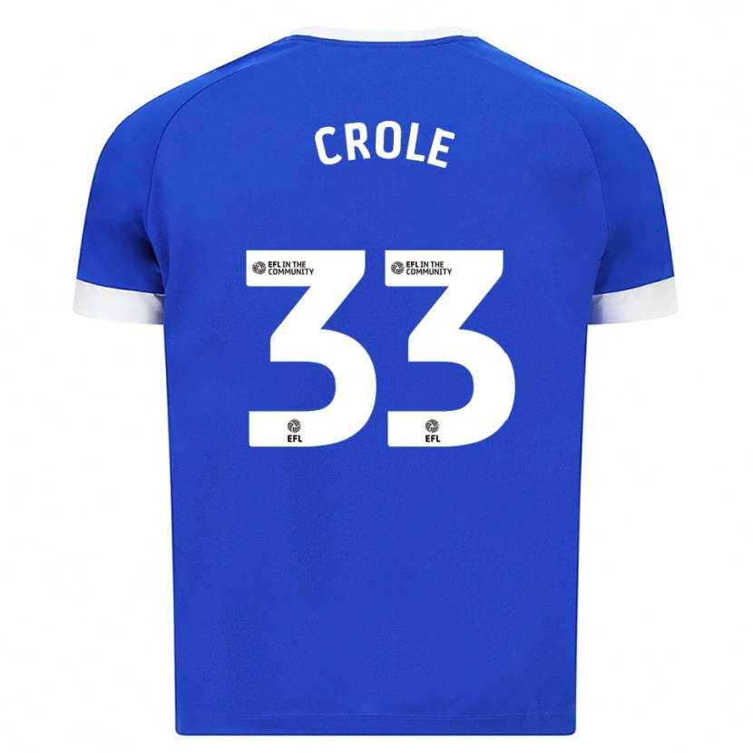 Danxen Criança Camisola James Crole #33 Azul Branco Principal 2025/26 Camisa