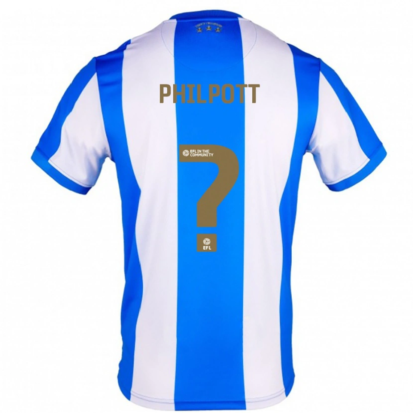 Danxen Criança Camisola Cian Philpott #0 Azul Branco Principal 2025/26 Camisa