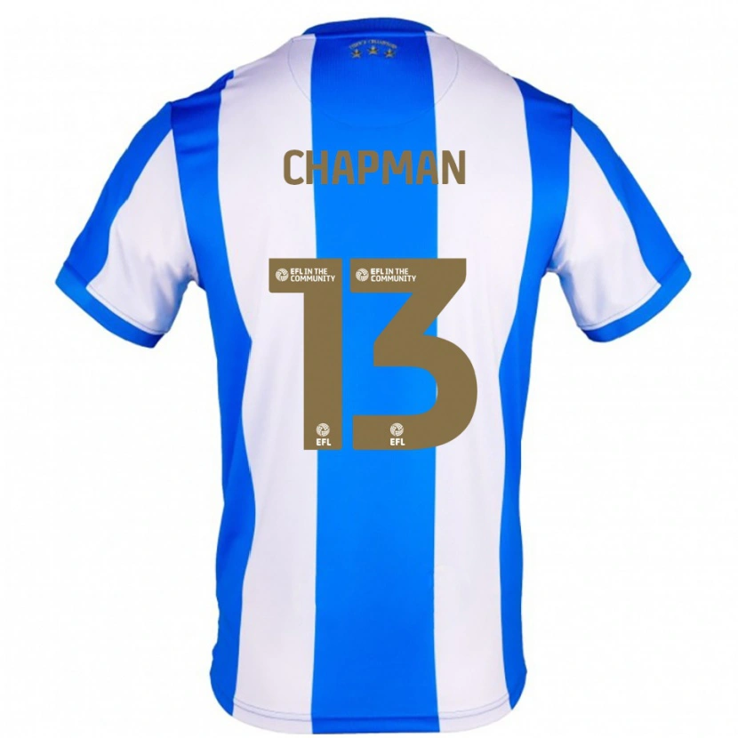 Danxen Criança Camisola Jacob Chapman #13 Azul Branco Principal 2025/26 Camisa