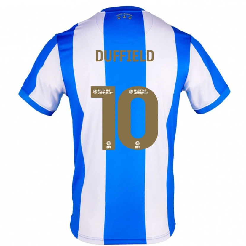 Danxen Criança Camisola Ella Duffield #10 Azul Branco Principal 2025/26 Camisa