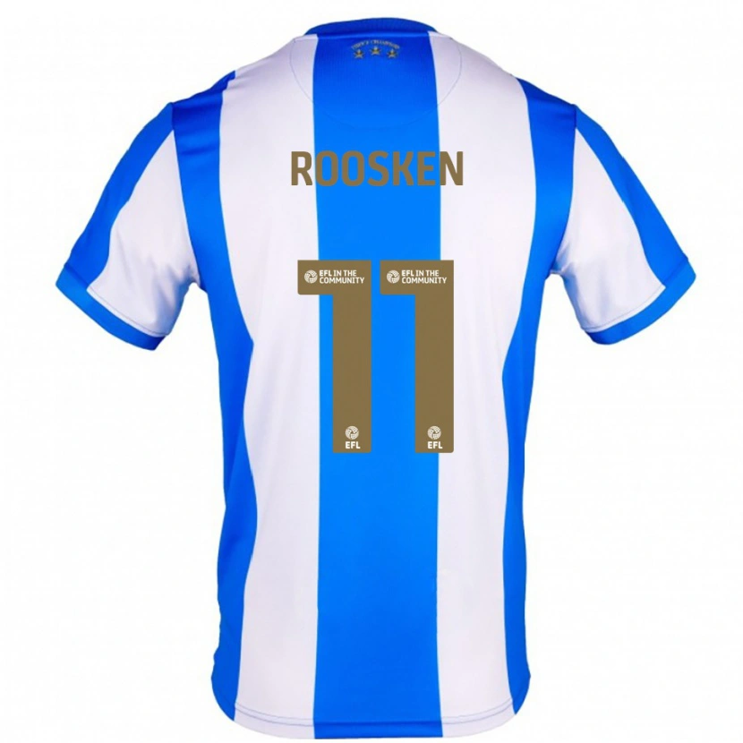 Danxen Criança Camisola Ruben Roosken #11 Azul Branco Principal 2025/26 Camisa