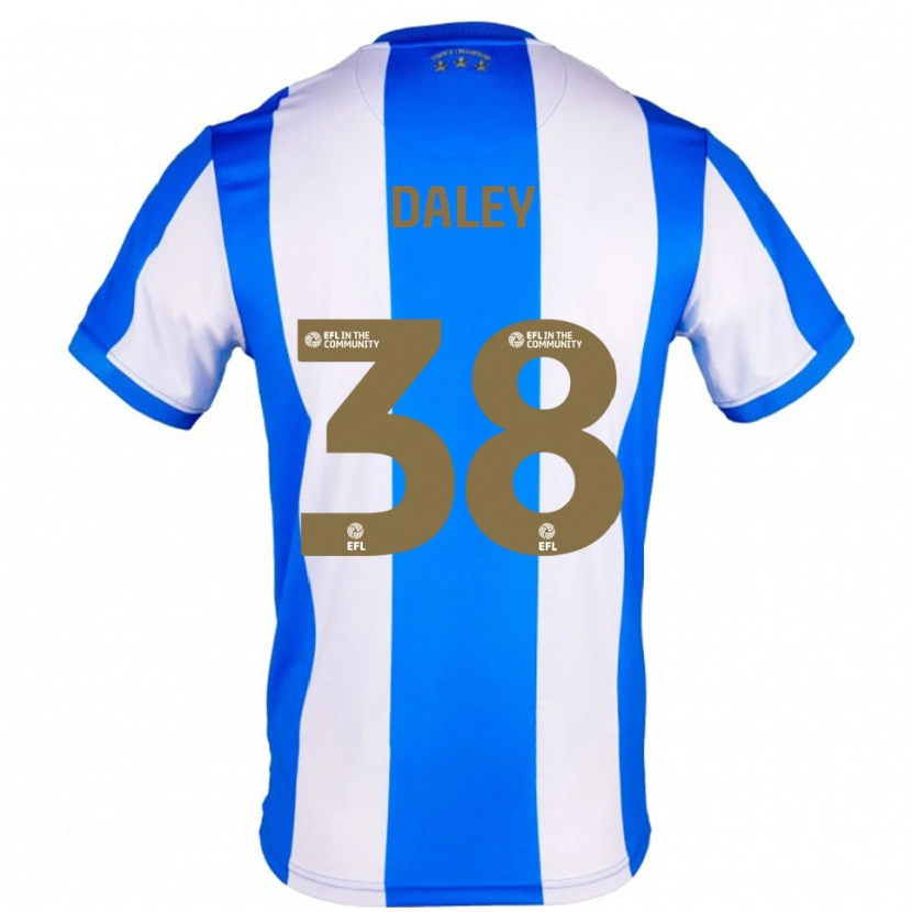 Danxen Criança Camisola Luke Daley #38 Azul Branco Principal 2025/26 Camisa