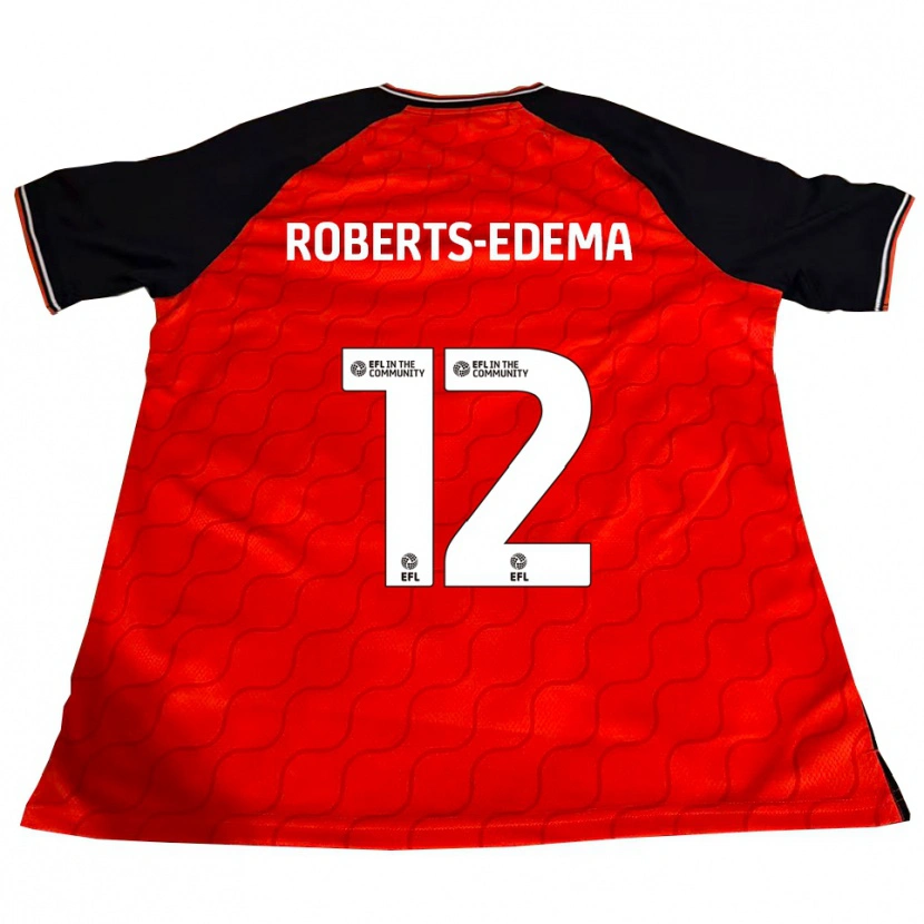 Danxen Criança Camisola Kyron Roberts-Edema #12 Laranja Preto Branco Principal 2025/26 Camisa