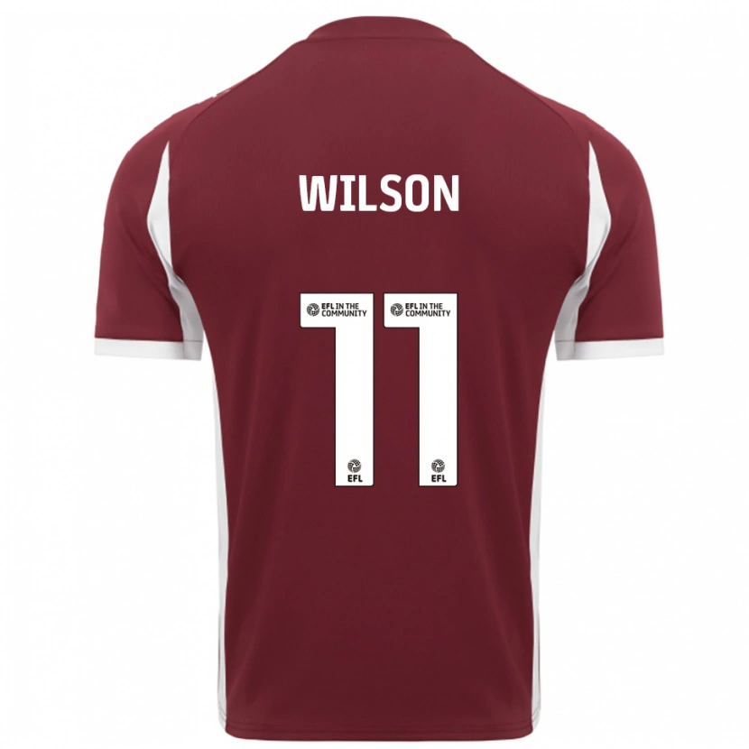 Danxen Criança Camisola James Wilson #11 Vinho Branco Principal 2025/26 Camisa