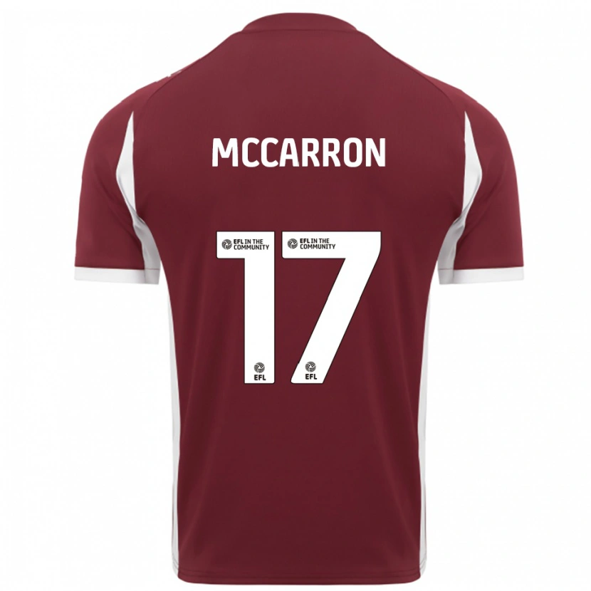 Danxen Criança Camisola Liam Mccarron #17 Vinho Branco Principal 2025/26 Camisa