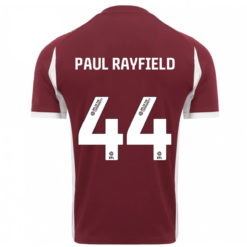 Danxen Criança Camisola Josh Paul Rayfield #44 Vinho Branco Principal 2025/26 Camisa