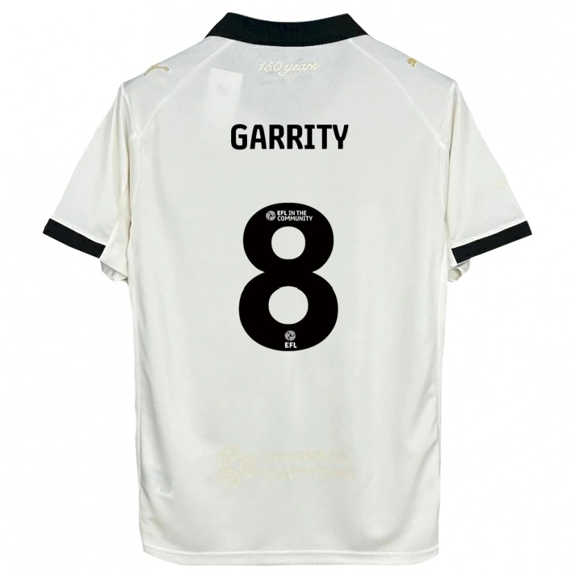 Danxen Criança Camisola Ben Garrity #8 Branco Sujo Preto Principal 2025/26 Camisa