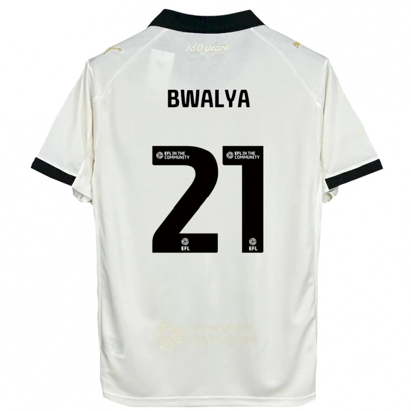 Danxen Criança Camisola Sophie Bwalya #21 Branco Sujo Preto Principal 2025/26 Camisa