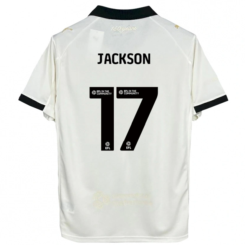 Danxen Criança Camisola Freya Jackson #17 Branco Sujo Preto Principal 2025/26 Camisa