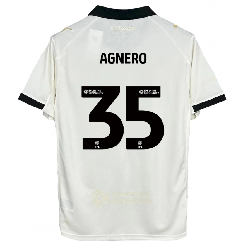 Danxen Criança Camisola Karl Agnero #35 Branco Sujo Preto Principal 2025/26 Camisa