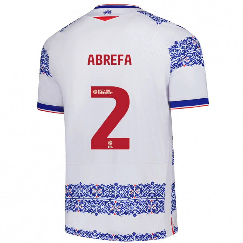Danxen Criança Camisola Kelvin Abrefa #2 Branco Azul Principal 2025/26 Camisa