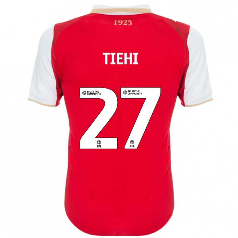 Danxen Criança Camisola Christ Tiehi #27 Vermelho Branco Principal 2025/26 Camisa