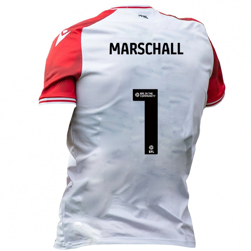 Danxen Criança Camisola Filip Marschall #1 Branco Vermelho Principal 2025/26 Camisa