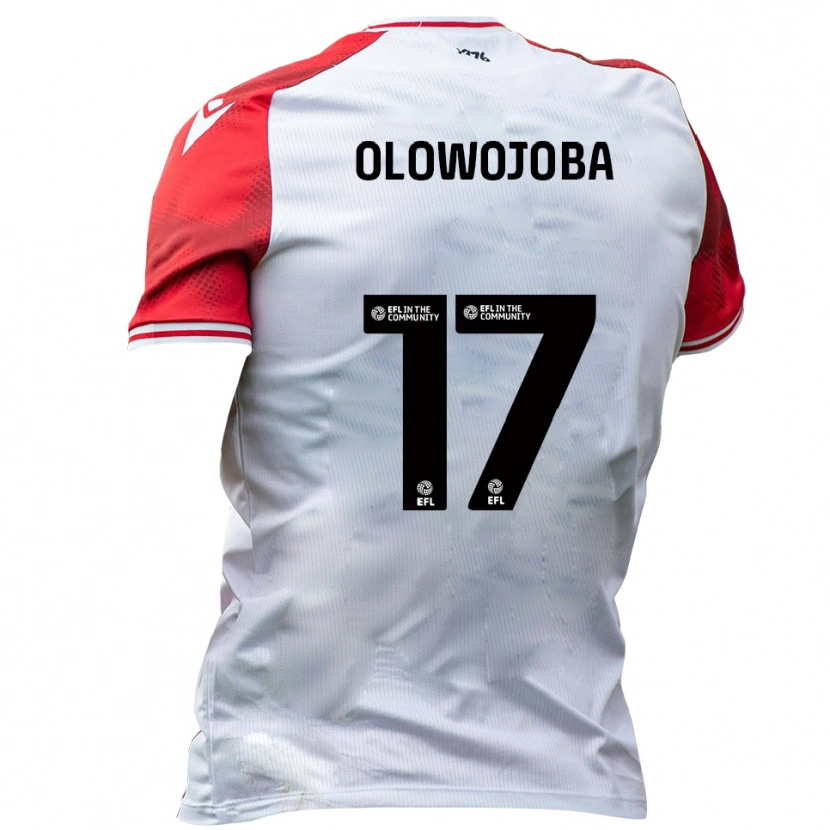 Danxen Criança Camisola Temi Olowojoba #17 Branco Vermelho Principal 2025/26 Camisa