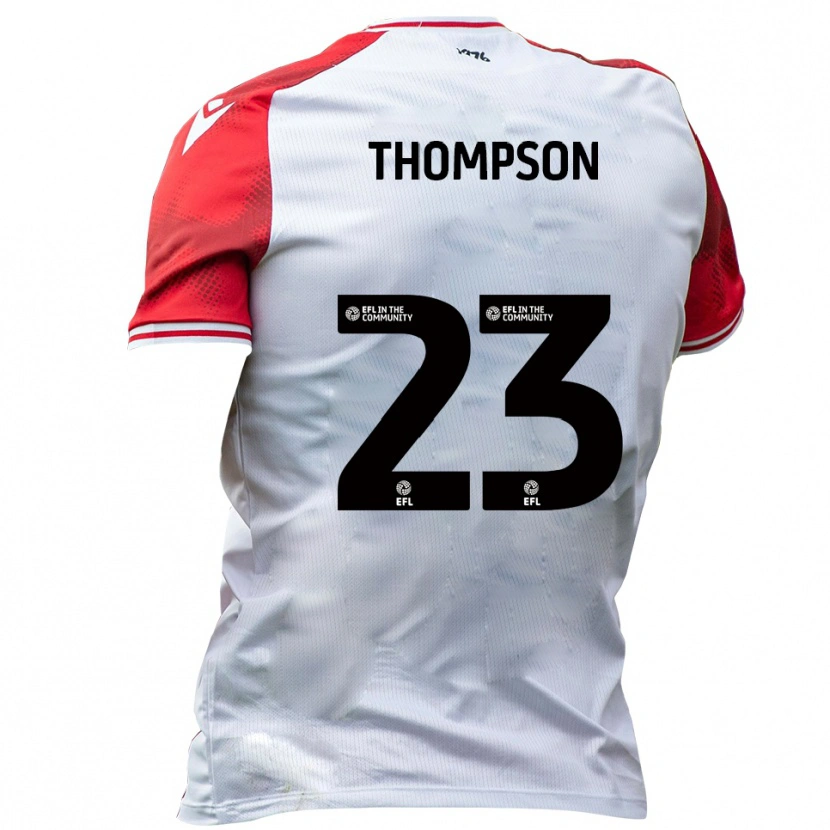 Danxen Criança Camisola Louis Thompson #23 Branco Vermelho Principal 2025/26 Camisa