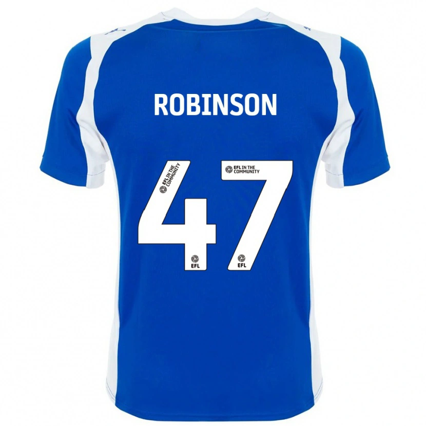 Danxen Criança Camisola Josh Robinson #47 Azul Branco Principal 2025/26 Camisa