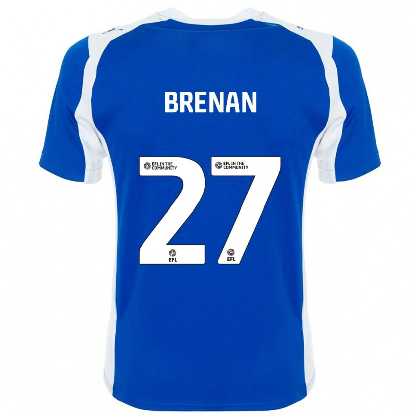 Danxen Criança Camisola Tobias Brenan #27 Azul Branco Principal 2025/26 Camisa