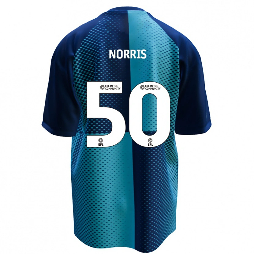 Danxen Criança Camisola Will Norris #50 Azul Azul Celeste Principal 2025/26 Camisa