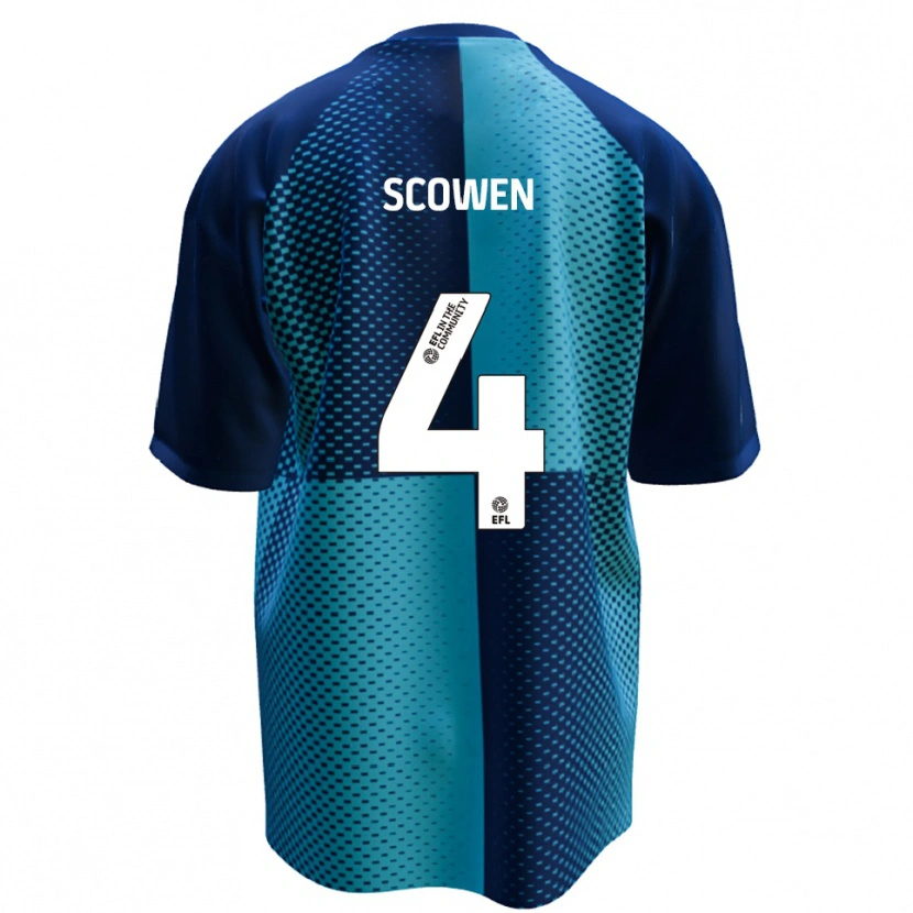 Danxen Criança Camisola Josh Scowen #4 Azul Azul Celeste Principal 2025/26 Camisa