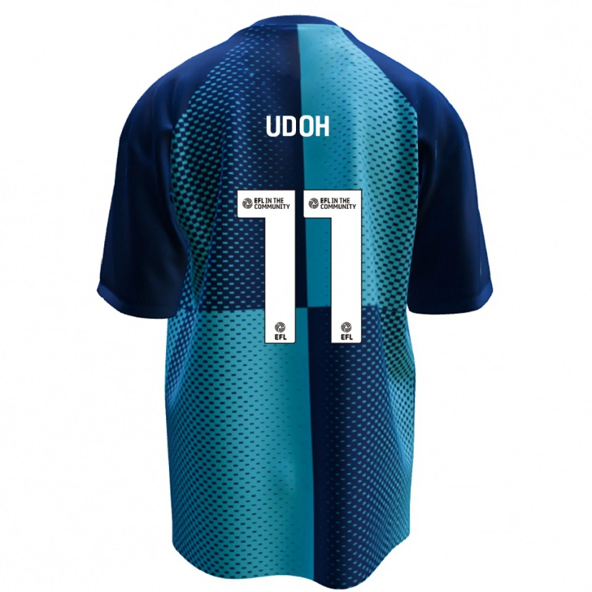 Danxen Criança Camisola Daniel Udoh #11 Azul Azul Celeste Principal 2025/26 Camisa