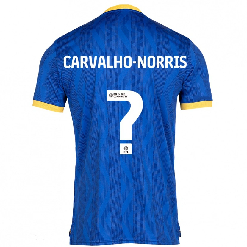 Danxen Criança Camisola Tom Carvalho-Norris #0 Azul Marinho Amarelo Principal 2025/26 Camisa