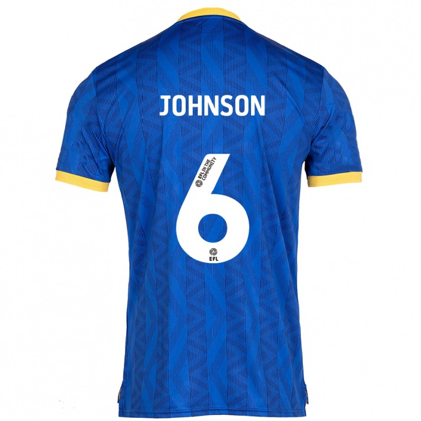 Danxen Criança Camisola Ryan Johnson #6 Azul Marinho Amarelo Principal 2025/26 Camisa