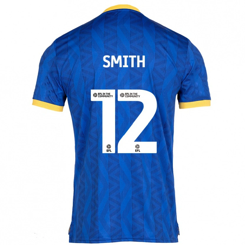 Danxen Criança Camisola Alistair Smith #12 Azul Marinho Amarelo Principal 2025/26 Camisa