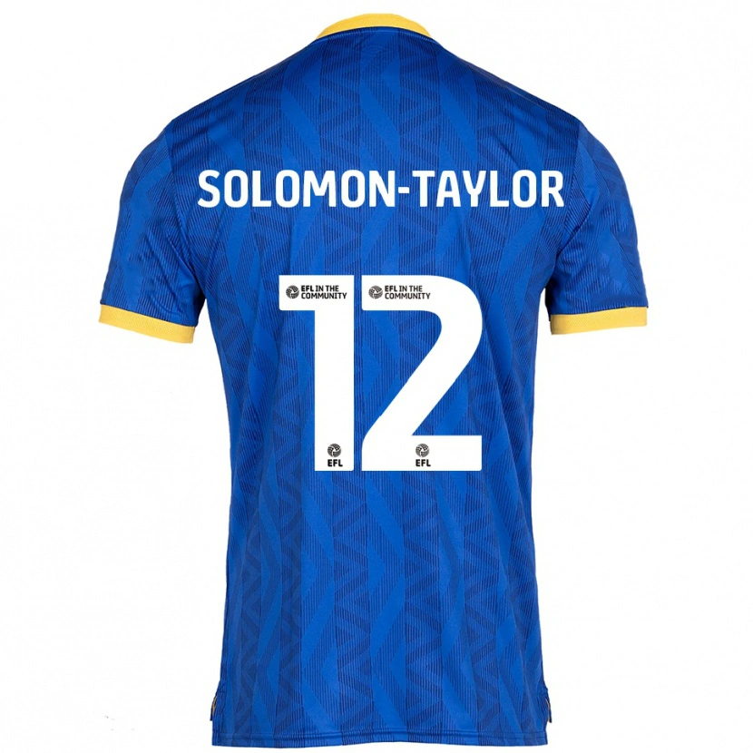 Danxen Criança Camisola Kau'inohea Solomon-Taylor #12 Azul Marinho Amarelo Principal 2025/26 Camisa