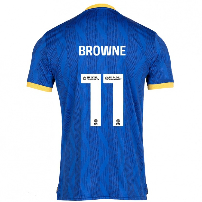 Danxen Criança Camisola Marcus Browne #11 Azul Marinho Amarelo Principal 2025/26 Camisa